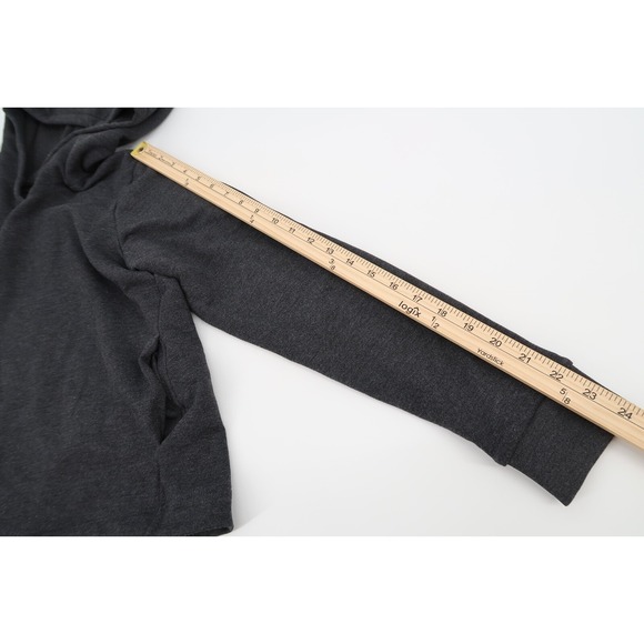 Free Fly Womens Medium Bamboo Fleece Cropped Hoodie Gray Athleisure‎ Yoga - Picture 10 of 10